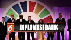 Wapres Jusuf Kalla hadiri sidang umum PBB di New York, Amerika Serikat, dengan mengenakan baju batik.
