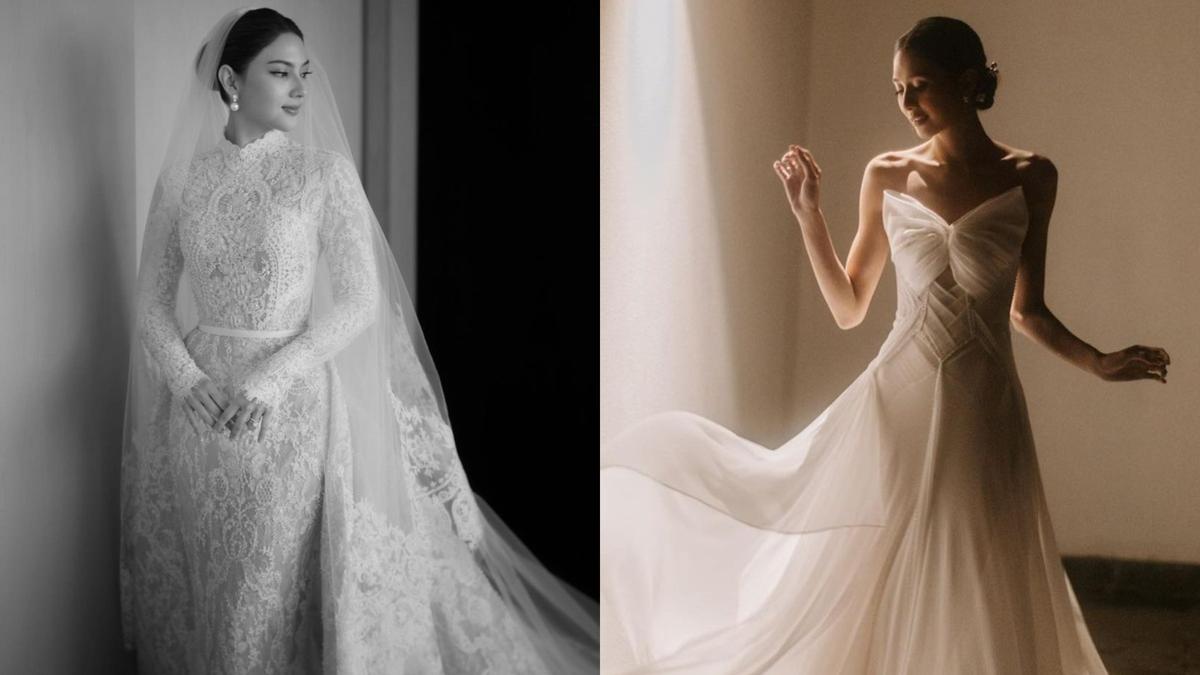 8 Potret Gaun Pengantin yang Simple Modern dari Jessica Mila hingga ...