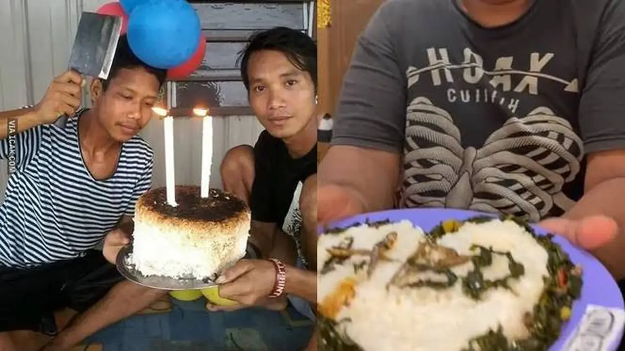 10 Potret Pengganti Kue Ulang Tahun Low Budget Ini Bikin Geleng Kepala