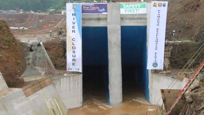 pembangunan Bendungan Kering (Dry Dam) Ciawi di Hulu Sungai Ciliwung, Kecamatan Cisarua, Kabupaten Bogor selesai akhir 2020 (dok: PUPR)