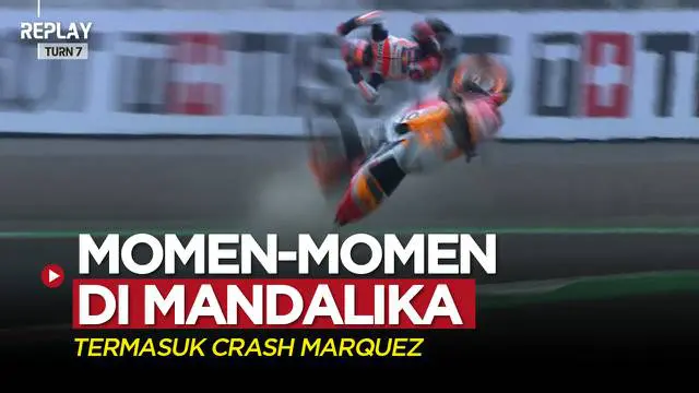 VIDEO: Momen-Momen Penting di MotoGP Mandalika 2022, Crash Parah Marc Marquez Sempat Jadi Sorotan