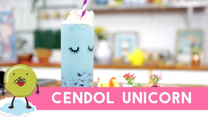 Melepas Dahaga dengan Cendol Unicorn yang Kekinian