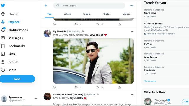 Ulang Tahun Arya Saloka Jadi Trending Topik