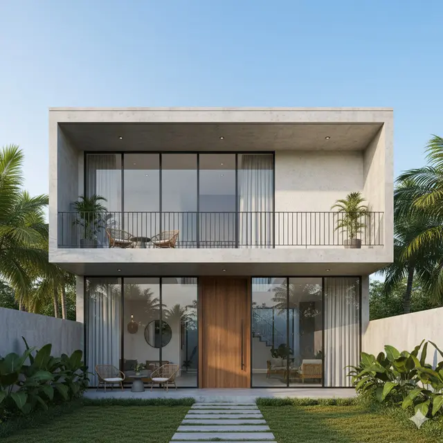 Gambar Rumah Minimalis Cor Dak