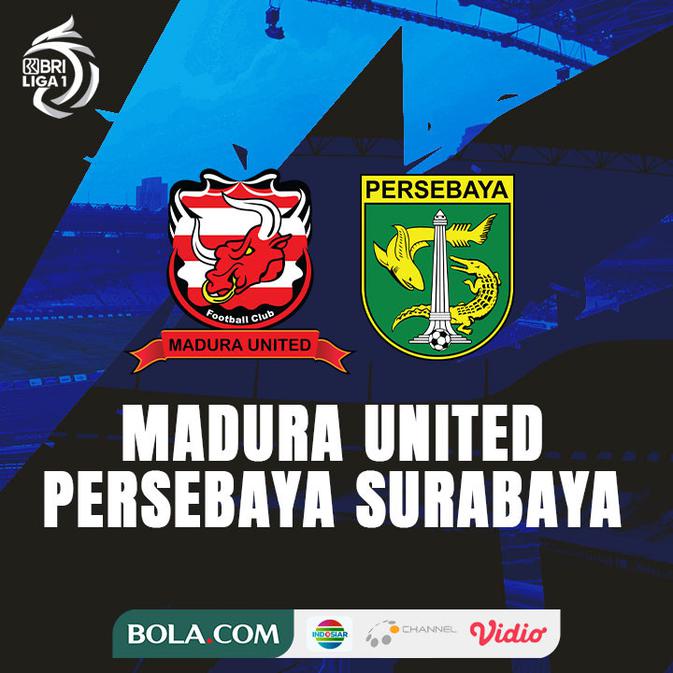 Prediksi BRI Liga 1 - Madura United vs Persebaya Surabaya. (Bola.com)