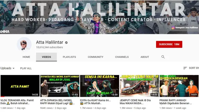 Vlog Terakhir, Atta Halilintar Pamit dari YouTube