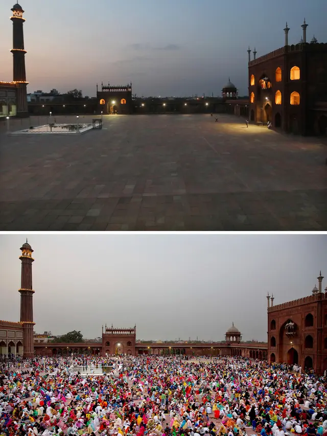 Masjid Terbesar India Saat Ramadan