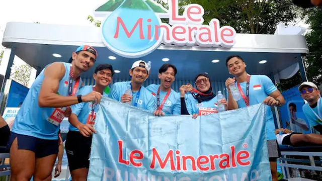 Le Minerale Kembali Dipercaya jadi Official Mineral Water Ajang Lari Elite Label Borobudur Marathon