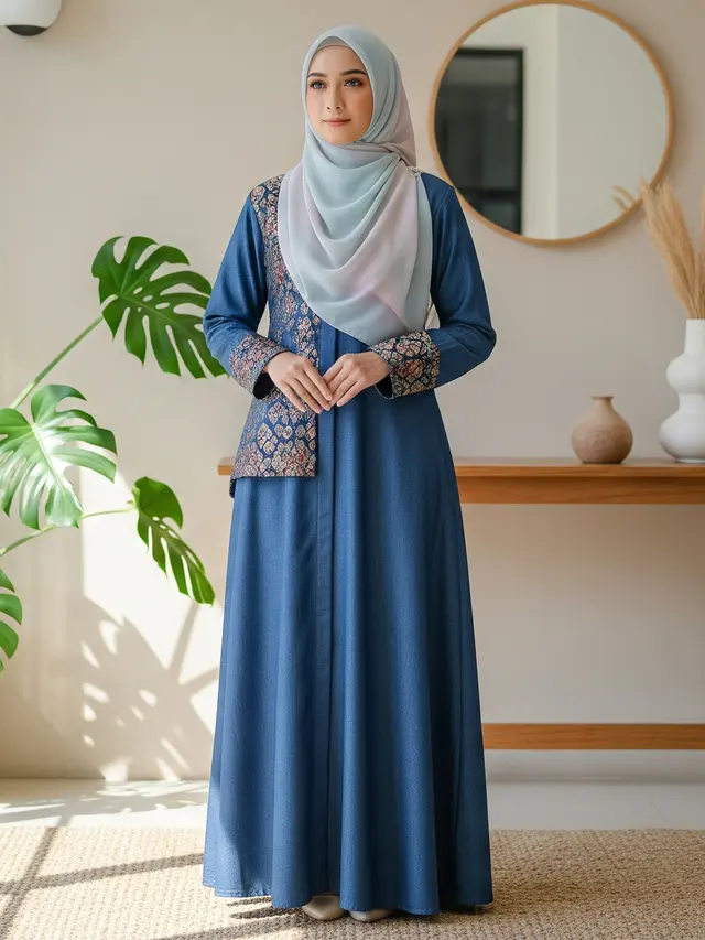 7 Model Gamis Jeans Kekinian 2025, Tren Gaya Kasual Modern untuk Semua Usia