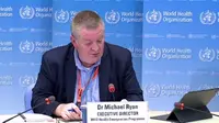 Direktur Eksekutif Program Kedaruratan World Health Organization (WHO) Michael Ryan dalam konferensi pers di Jenewa, Swiss pada Rabu (1/7/2020) (Tangkapan Layar siaran WHO)