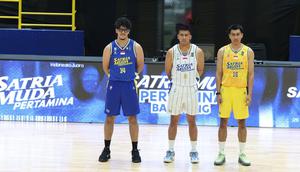 Jersey anyar Satria Muda Pertamina Bandung untuk menghadapi Indonesian Basketball League (IBL) 2026. (Bola.com/Erwin Snaz)