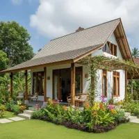 Model Rumah Sederhana 6x9 3 Kamar. (Foto: Gemini AI)