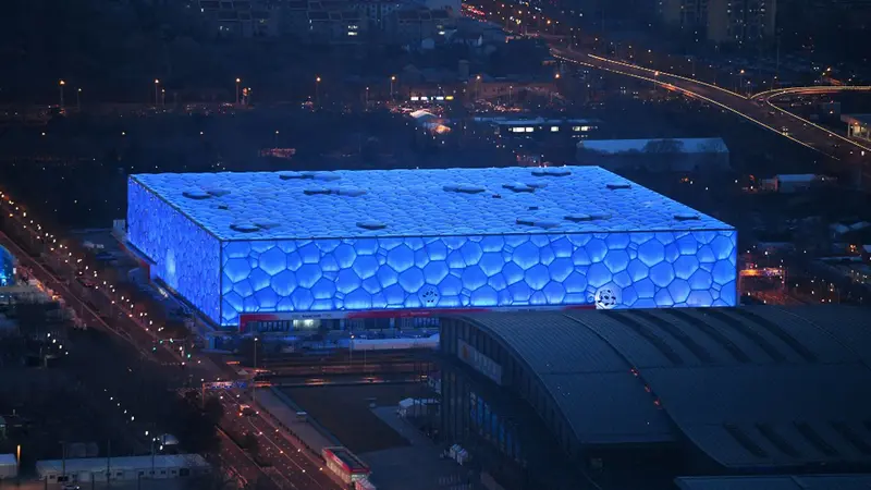 FOTO: Keindahan Ice Cube, Venue Olimpiade Musim Dingin 2022