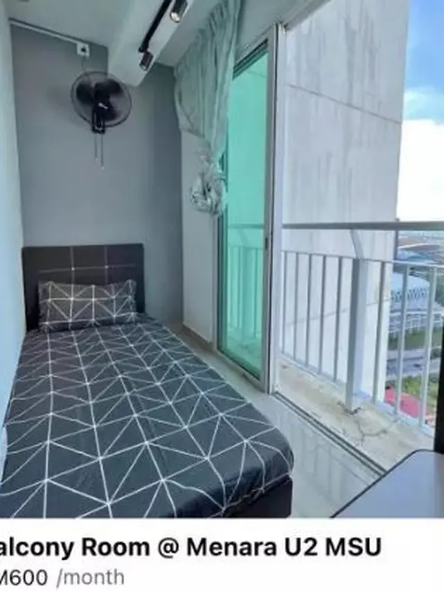Balkon di Apartemen Ini Dijadikan Kos-Kosan dengan Harga Rp 2 Juta, Bikin Geleng Kepala
