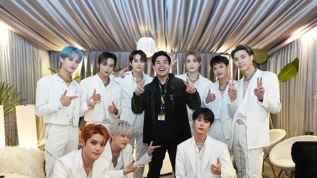 7 Momen Jerome Polin dan Jessica Jane Bertemu NCT 127, Bikin Konten Bareng