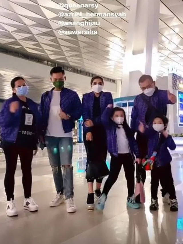 6 Momen Keberangkatan Keluarga Anang Hermasnyah Antar Ashanty Berobat ke Dubai
