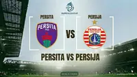 Ilustrasi Persita Tangerang versus Persija Jakarta, BRI Super League. (Bola.com/AI)