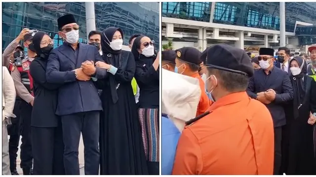6 Momen Eril Tiba di Tanah Air hingga Dibawa ke Rumah Duka, Disambut Keluarga