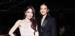 Dalam sejumlah momen selama Cannes berlangsung, Raline Shah tampil konsisten mengenakan siluet tailored bernuansa hitam yang sophisticated. [Dok/Raline Shah].
