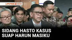 Sejumlah politisi PDI Perjuangan menghadiri sidang kasus suap dan perintangan penyidikan dengan terdakwa Hasto Kristiyanto. Hasto sekali lagi membantah menyuap Komisioner KPU untuk memuluskan meluluskan Harun Masiku menjadi anggota DPR.