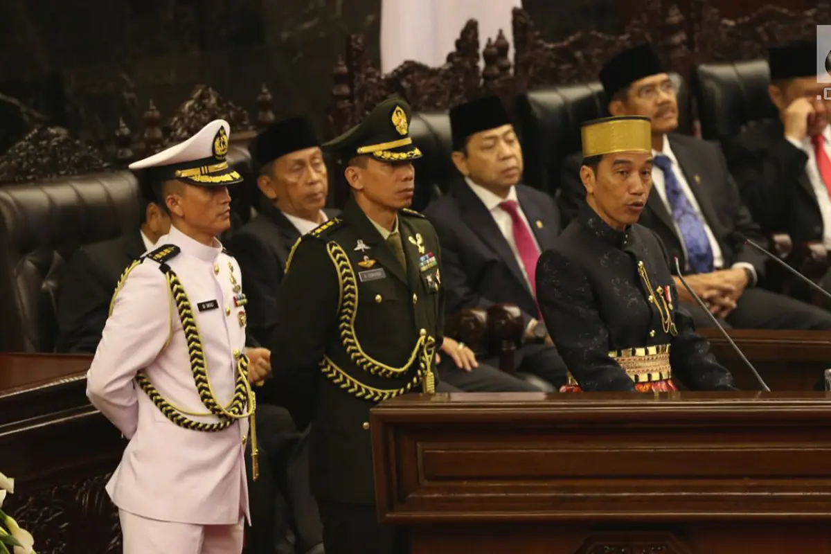 Pidato Presiden Jokowi Pada Sidang Tahunan MPR