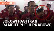 Senyum Manis Prabowo saat Dibilang Punya Uban Oleh Jokowi