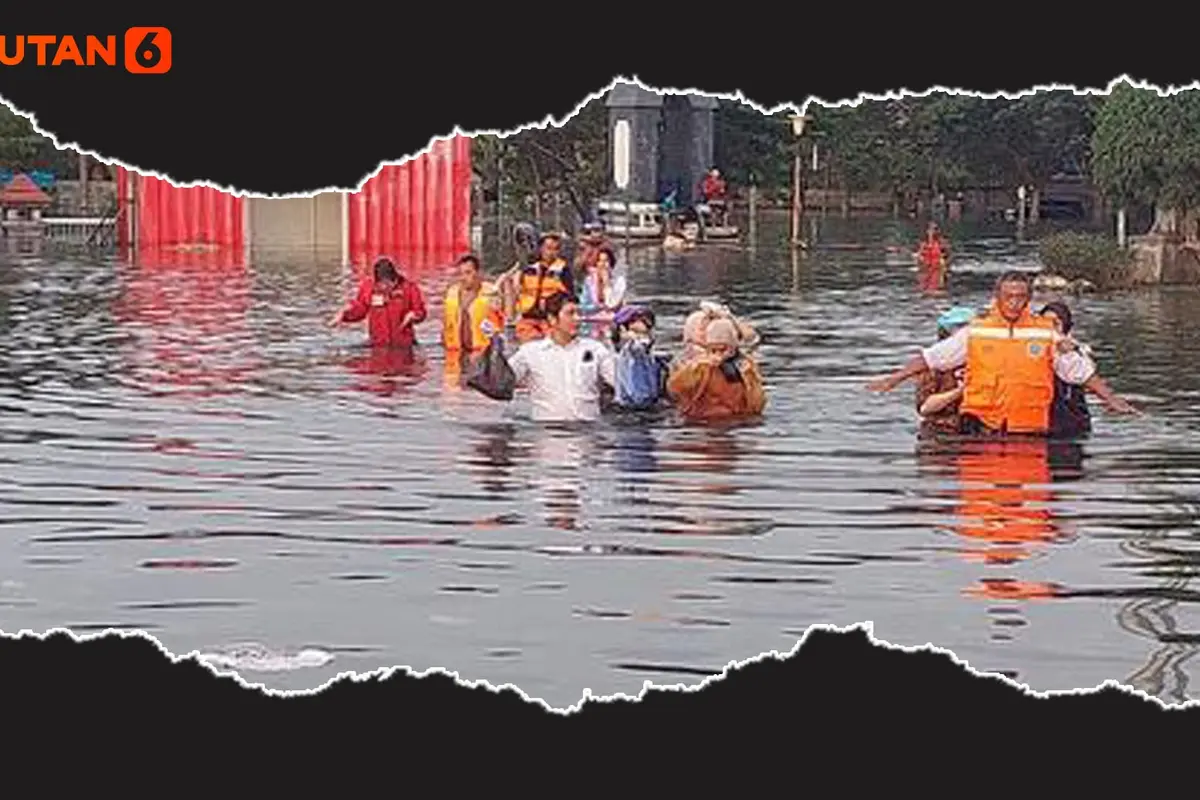 Banner Infografis Banjir Rob Menggila di Pesisir Utara Pulau Jawa. (Liputan6.com/Trieyasni)