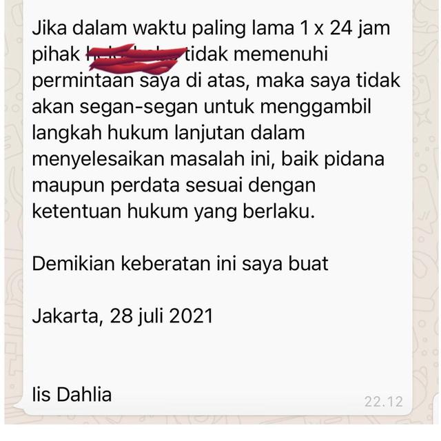 Iis Dahlia. (Foto: Instagram @isdadahlia)