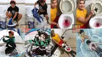 6 Cosplay Low Budget di Kamar Mandi Ini Kelewat Unik (sumber: Instagram/lowcostcosplayth)