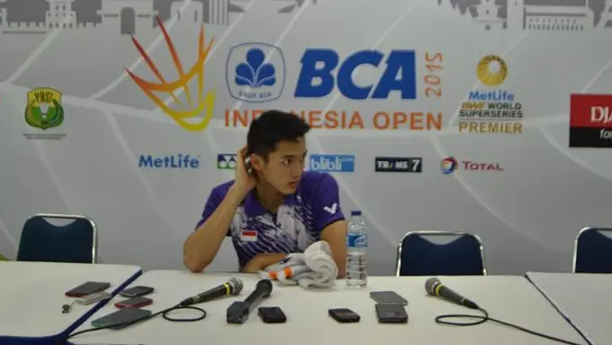 Gugur di Indonesia Open 2015, Jonatan Christie Ucap Terimakasih