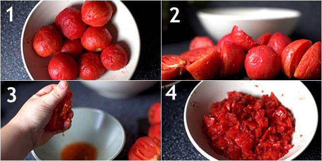 Mempersiapkan tomat yang akan dibikin saus. | Foto: copyright smittenkitchen.com