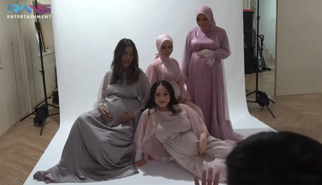 Nagita Slavina, Paula Verhoeven, Lesti Kejora, Aurel Hermansyah (Youtube/Rans Entertainment)