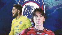 Arema FC - Adilson Maringa, Julian Schwarzer (Bola.com/Adreanus Titus)