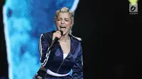 Penyanyi internasional Bebe Rexha saat Gladi Resik HUT SCTV (Liputan6.cm/Herman Zakharia)