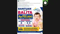 Cek Fakta: Tidak Benar Link Pendaftaran Bansos untuk Balita