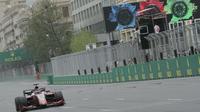 Pembalap Indonesia, Sean Gelael, finis di posisi ke-10 pada F2 GP Baku di Sirkuit Baku, Sabtu (28/4/2018). (Tim Jagonya Ayam)