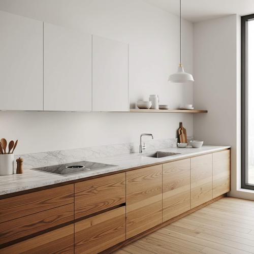 10 Inspirasi Desain Dapur dengan Kitchen Set Single Line Minimalis, Estetik  Fungsional