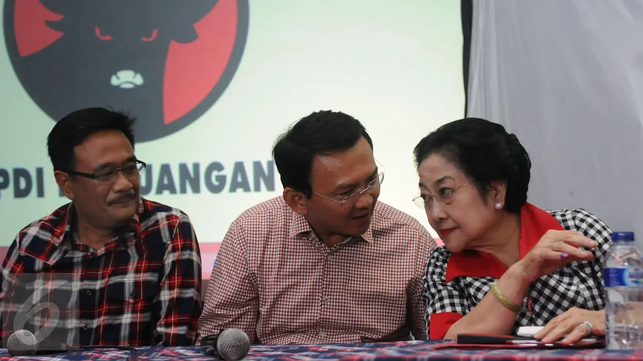 Ahok - Djarot bersama Megawati