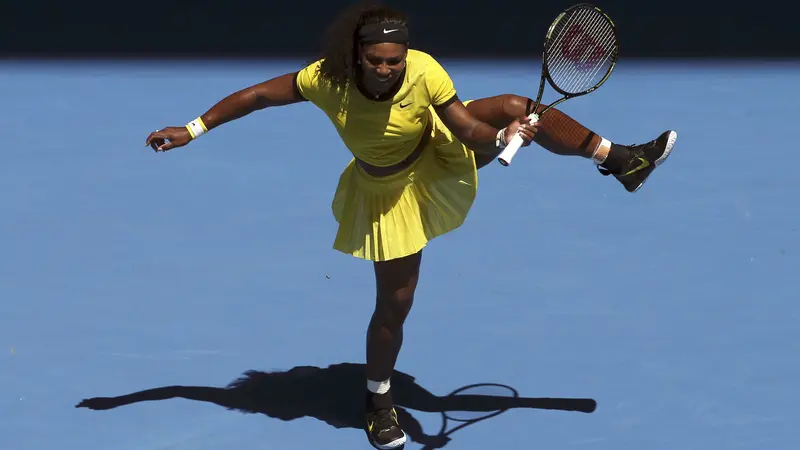 Serena Williams melewati hadangan pertama di Australia Open 2016