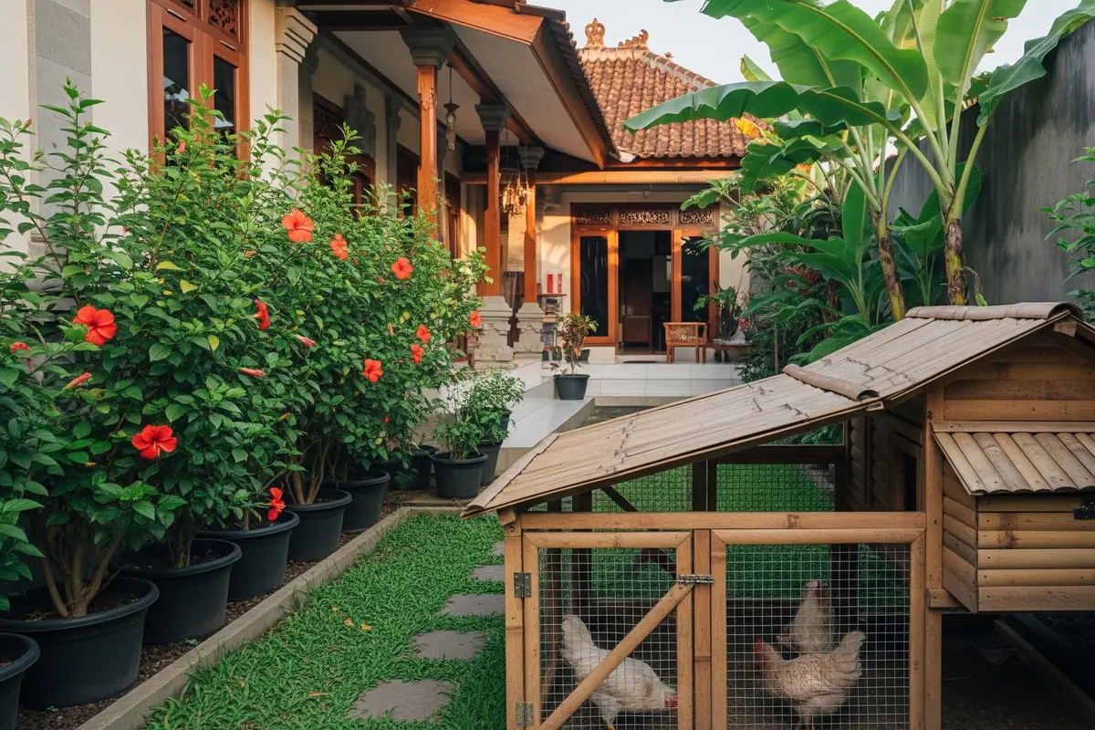 Model Kandang Ayam Kecil untuk Halaman Sempit