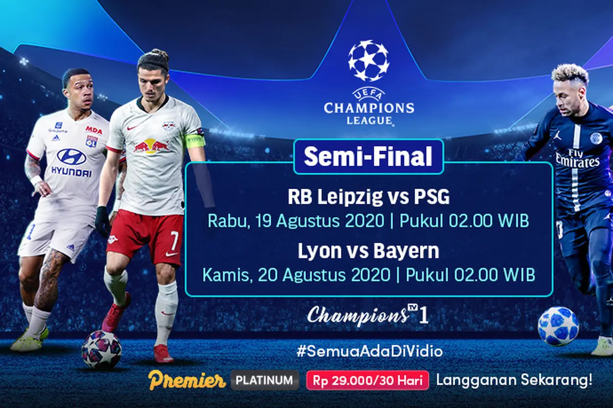 Jadwal Semifinal Liga Champions