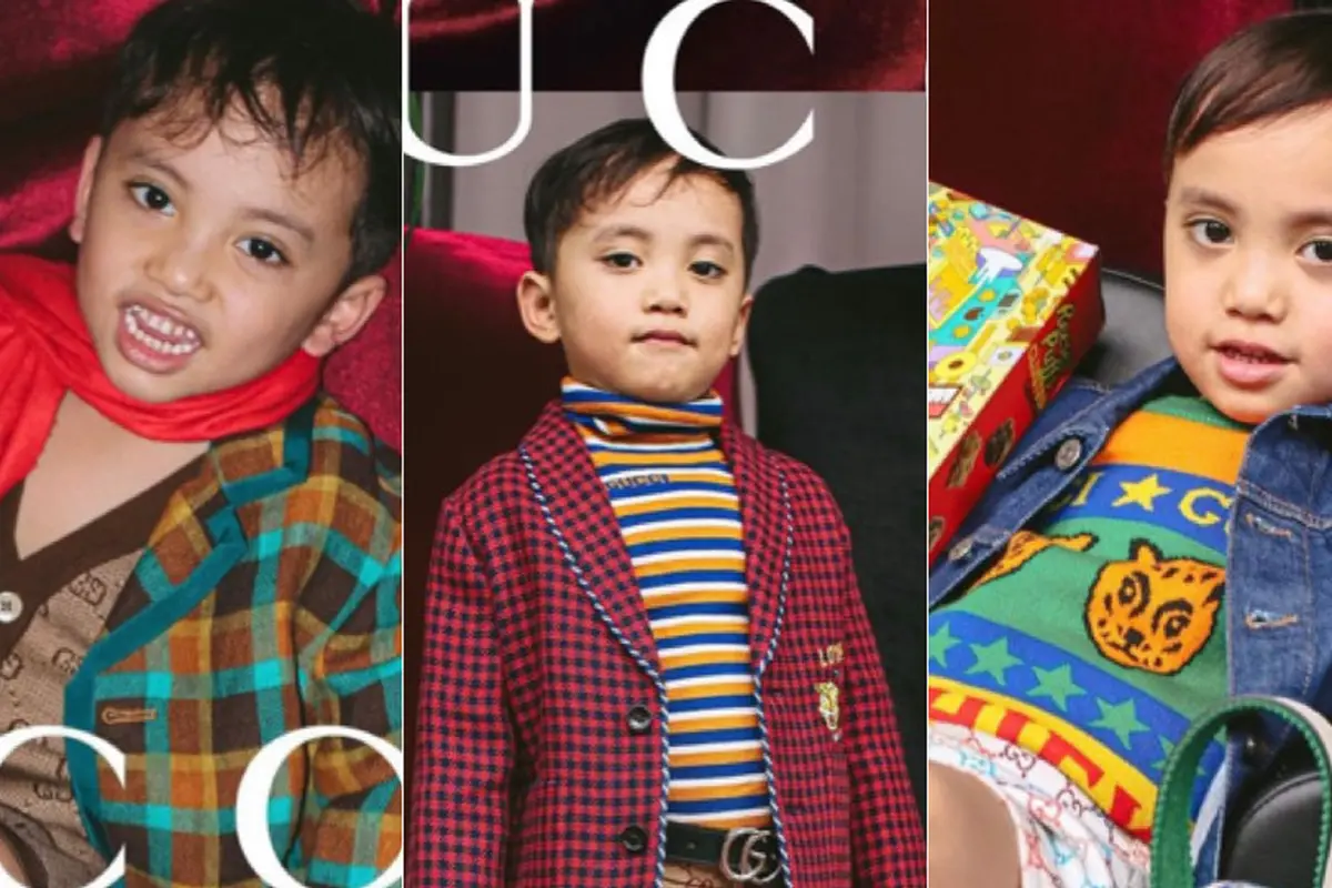 Gaya Xabiru Anak Rachel Vennya Ikut Gucci Model Challenge