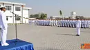 Citizen6, Sidoarjo: Prajurit Denmako Pasmar-1 memperingati hari lahir TNI Angkatan Laut ke-67 di Lapangan Apel Denma Pasmar-1, Trian Moekijat Jalan Ahmad Yani No.1A Gedangan, Sidoarjo, Senin (10/9). (Pengirim: Roby Eka Sanjaya)