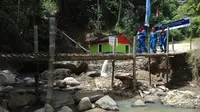 Lokasi turbin PLMH Pertamina berada berada di dekat aliran air Danau Ranau Kabupaten OKU Selatan (Liputan6.com / Nefri Inge)