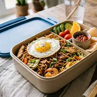Kreasi mie goreng untuk bekal piknik. [AI Generated]