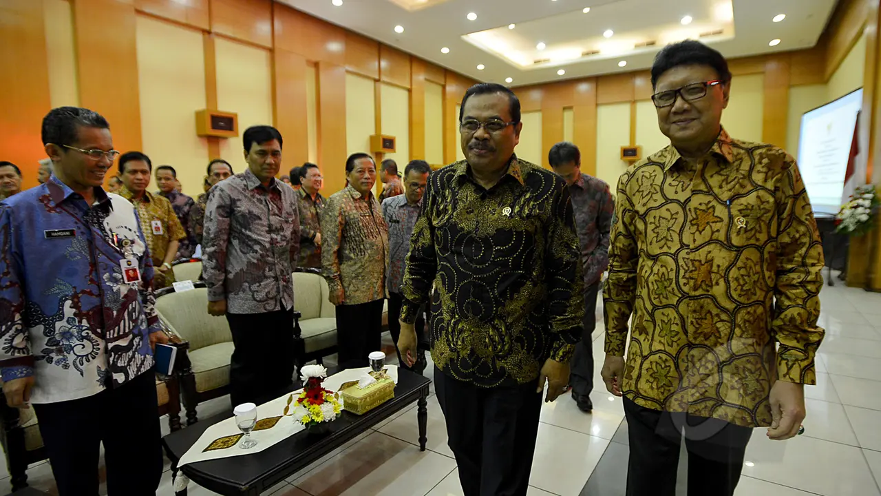 Mendagri Tjahjo Kumolo Sambangi Kejaksaan Agung