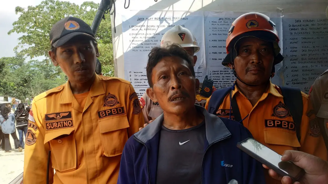 Cerita Korban Selamat Longsor Gunung Kuda Cirebon, 30 Menit Tertimbun di Dalam Mobil