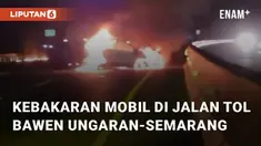 Kebakaran mobil terjadi di Jalan Tol Bawen Ungaran arah Semarang, KM 440. Kebakaran ini terjadi pada Senin (29/7/2024) pukul 22.20 WIB