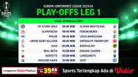 Jadwal Siaran Langsung UEFA Conference League 2023/2024 Playoff 16 Besar di Vidio. (Sumber: dok. vidio.com)