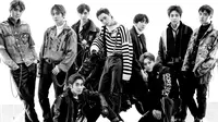 Di teaser Don't Mess Up My Tempo tersebut, para anggota EXO terlihat berpose di atas motor gede. (Twitter/ @weareoneEXO)